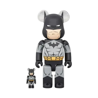MEDICOM TOY "BEARBRICK" -BATMAN:HUSH- BATMAN (BATMAN:HUSH BLACK Ver.)100% & 400%