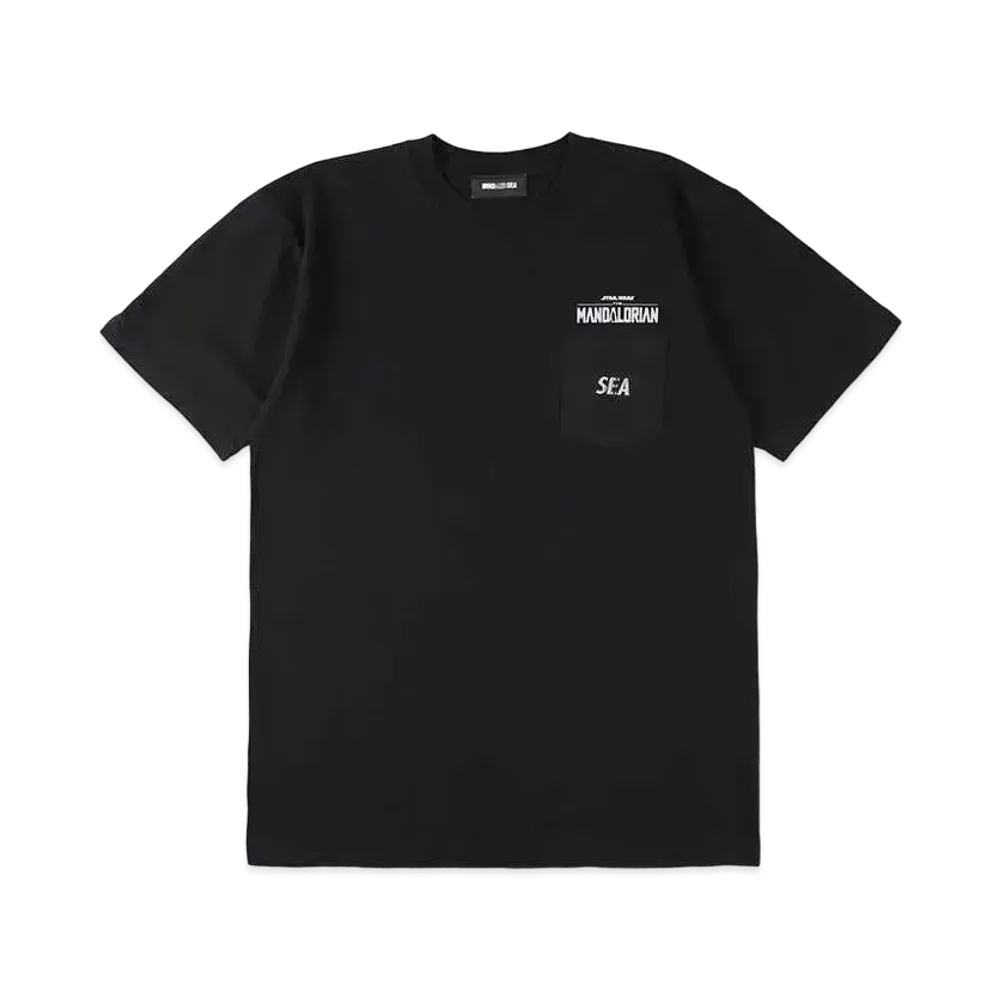 WIND AND SEA The Mandalorian WDS Pocket Tee / This Is The Way "Black"