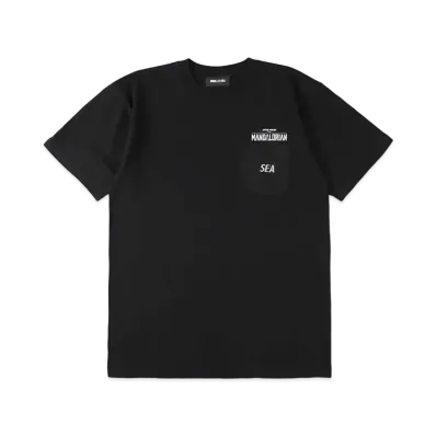 WIND AND SEA The Mandalorian WDS Pocket Tee / This Is The Way "Black"