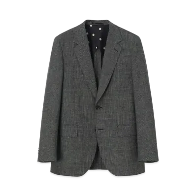 Paul Smith Glen Check Mixed Texture 2B Jacket "Green"