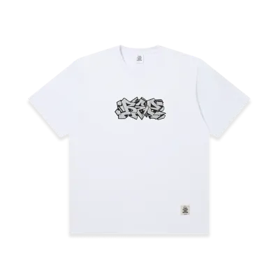 BlackEyePatch Glittered Letters Tee "White"