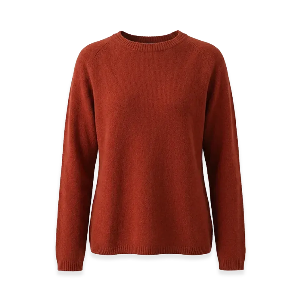 S Max Mara Women's Giori Crew Neck Sweater "Orange"