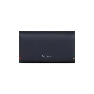 Paul Smith Highlight Stitch Key Case "Navy"