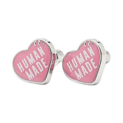 HUMAN MADE Heart Earrings "Pink"