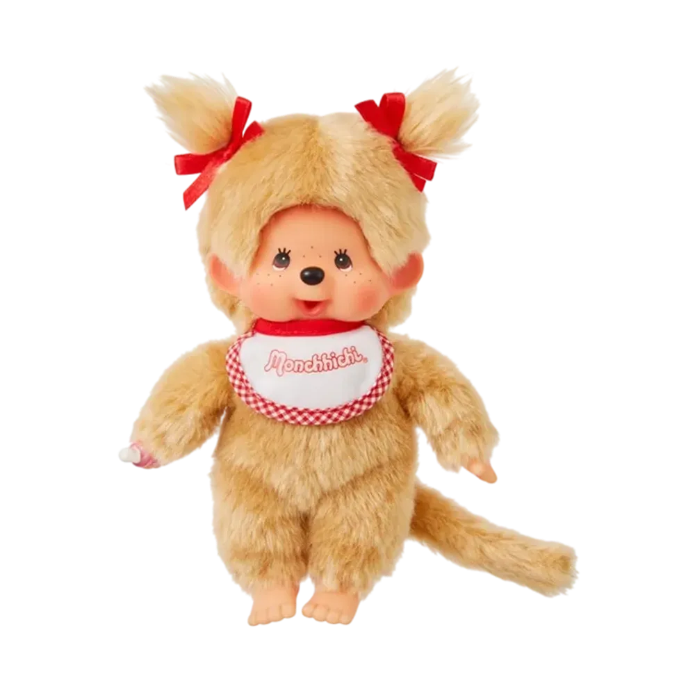 Sekiguchi "Premium Standard" Monchhichi S Size Beige Twin-tail Girl