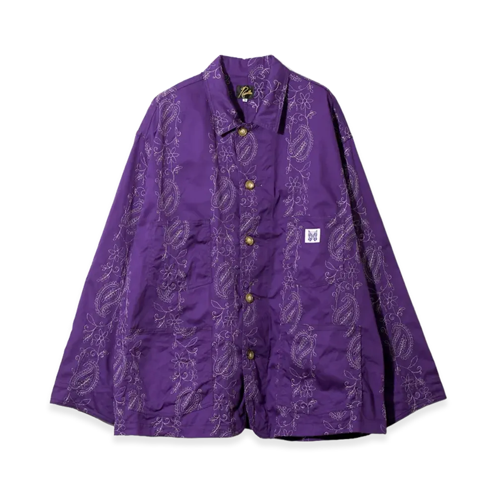 NEEDLES Coverall - Embroidered Twill "Purple"