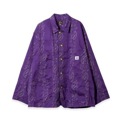 NEEDLES Coverall - Embroidered Twill "Purple"