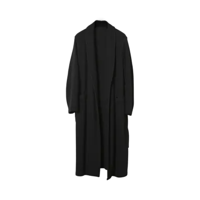 COMOLI Cashmere Robe Coat - 24AW "Black"