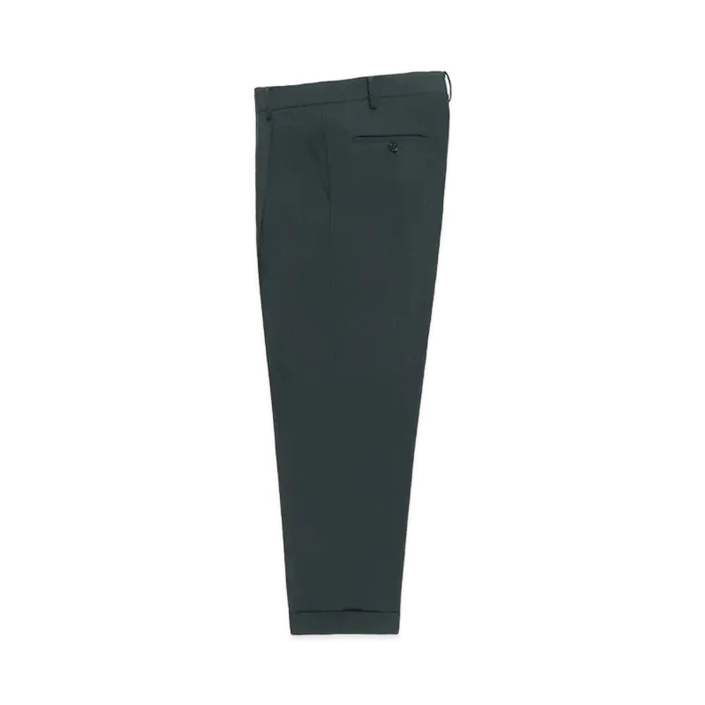 WACKO MARIA x DORMEUIL / Pleated Trousers (Type-1) "Dark Khaki"