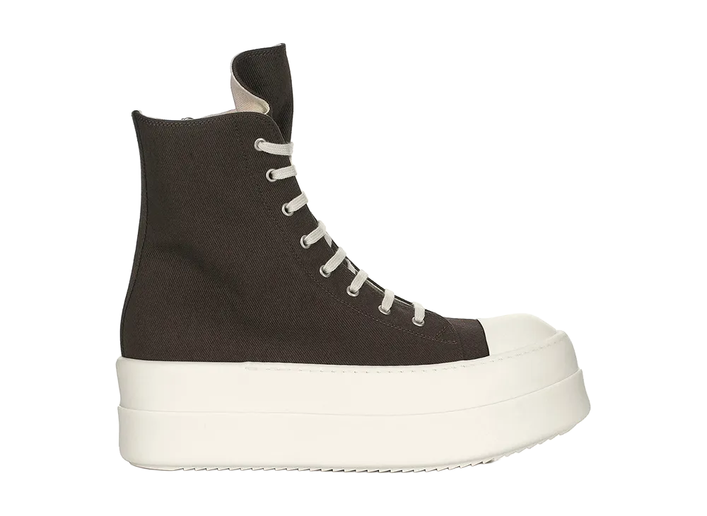 Rick Owens DRKSHDW FW26 Tower Mega Bumper Sneaks 13oz Overdyed Denim "Drkdust/Milk"