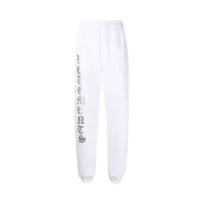 VETEMENTS Anarchy Logo Jogger Pants "White"