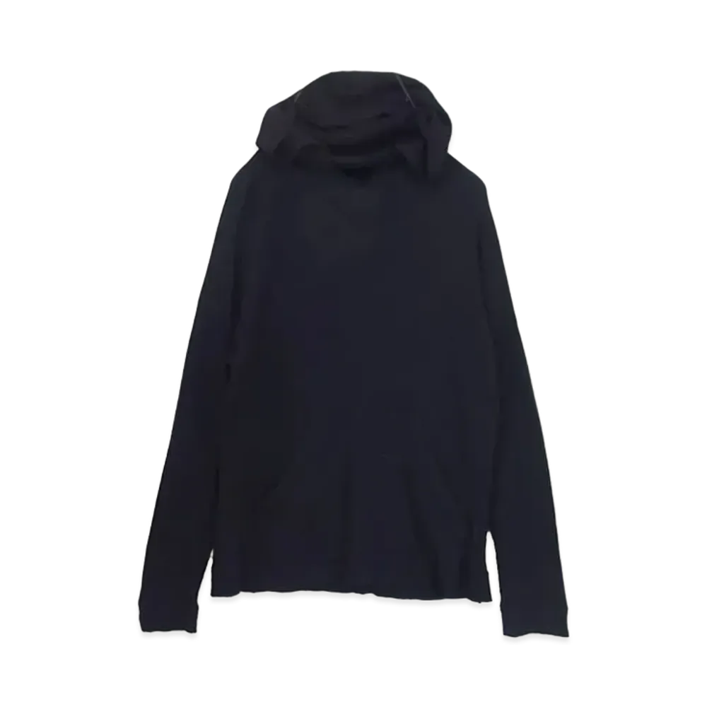 Chrome Hearts Horse Shoe Back Print Thermal Pullover Hoodie "Black"