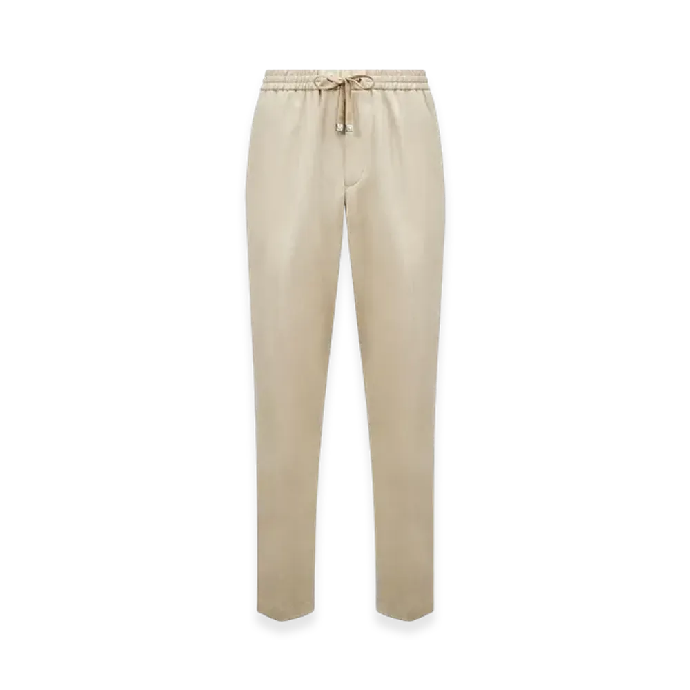 MONCLER Cotton Jogging Trousers "Beige"