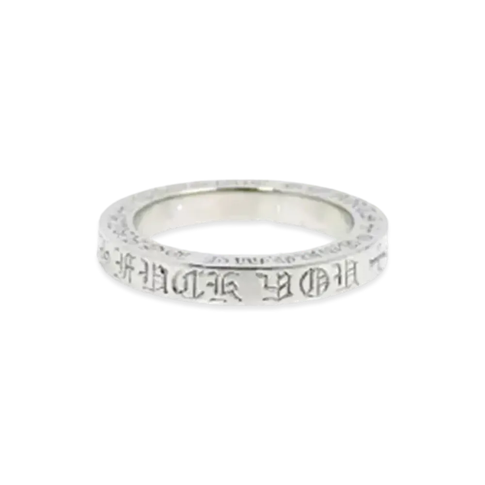 Chrome Hearts 18K 3mm Spacer Ring "White Gold"