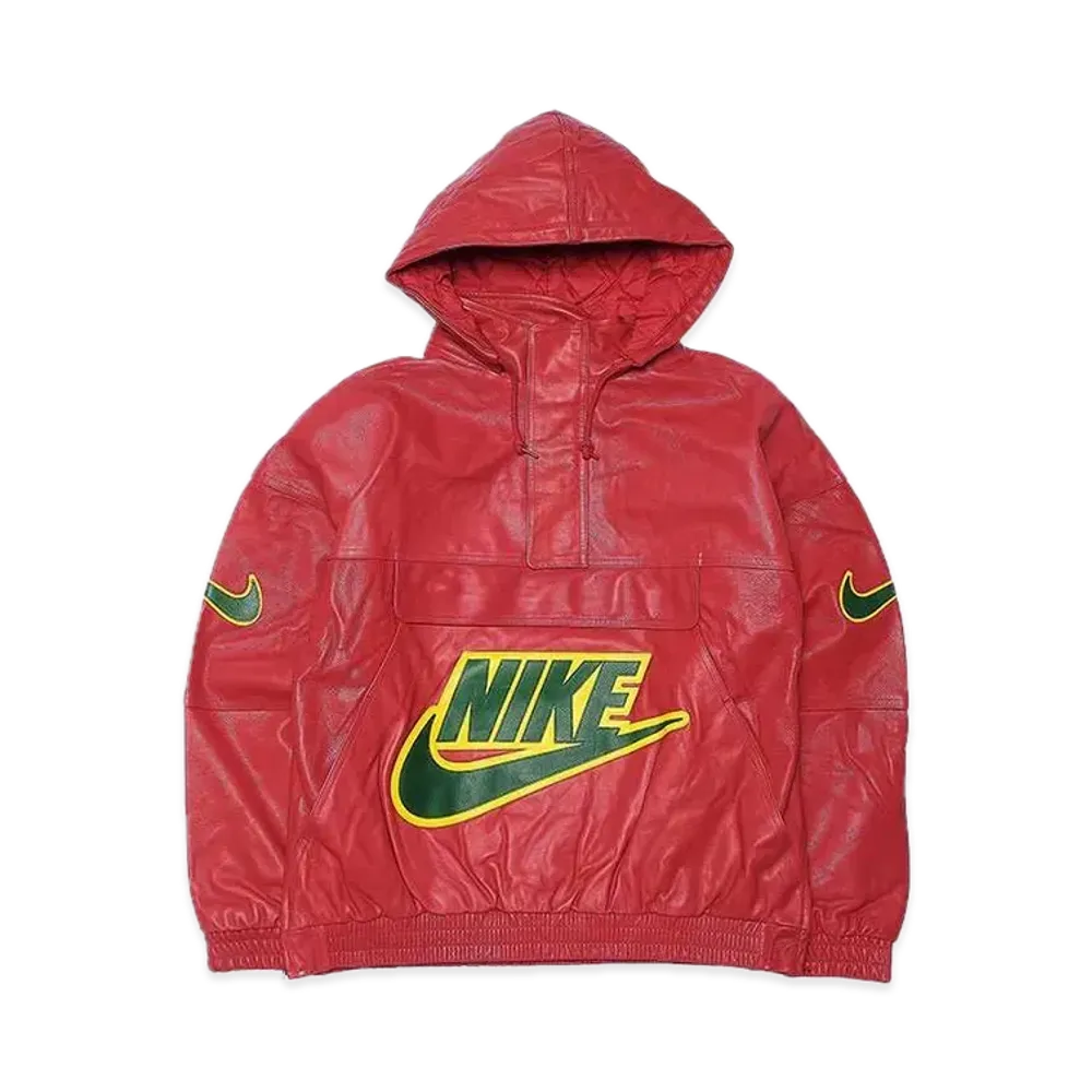 Supreme x Nike Leather Anorak "Red"