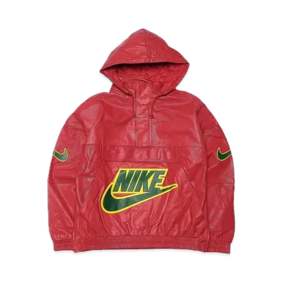 Supreme x Nike Leather Anorak "Red"
