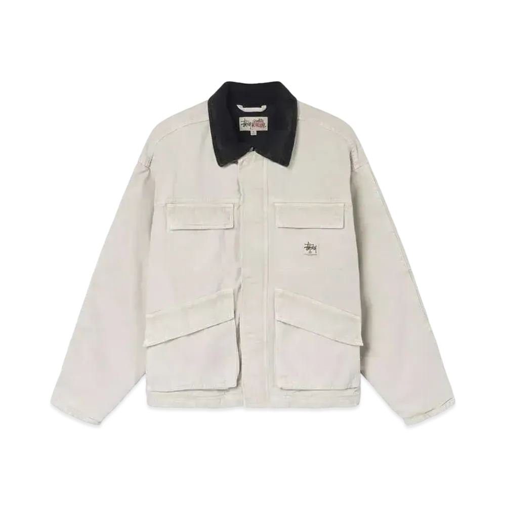 Stussy Washed Canvas Shop Jacket "Bone"
