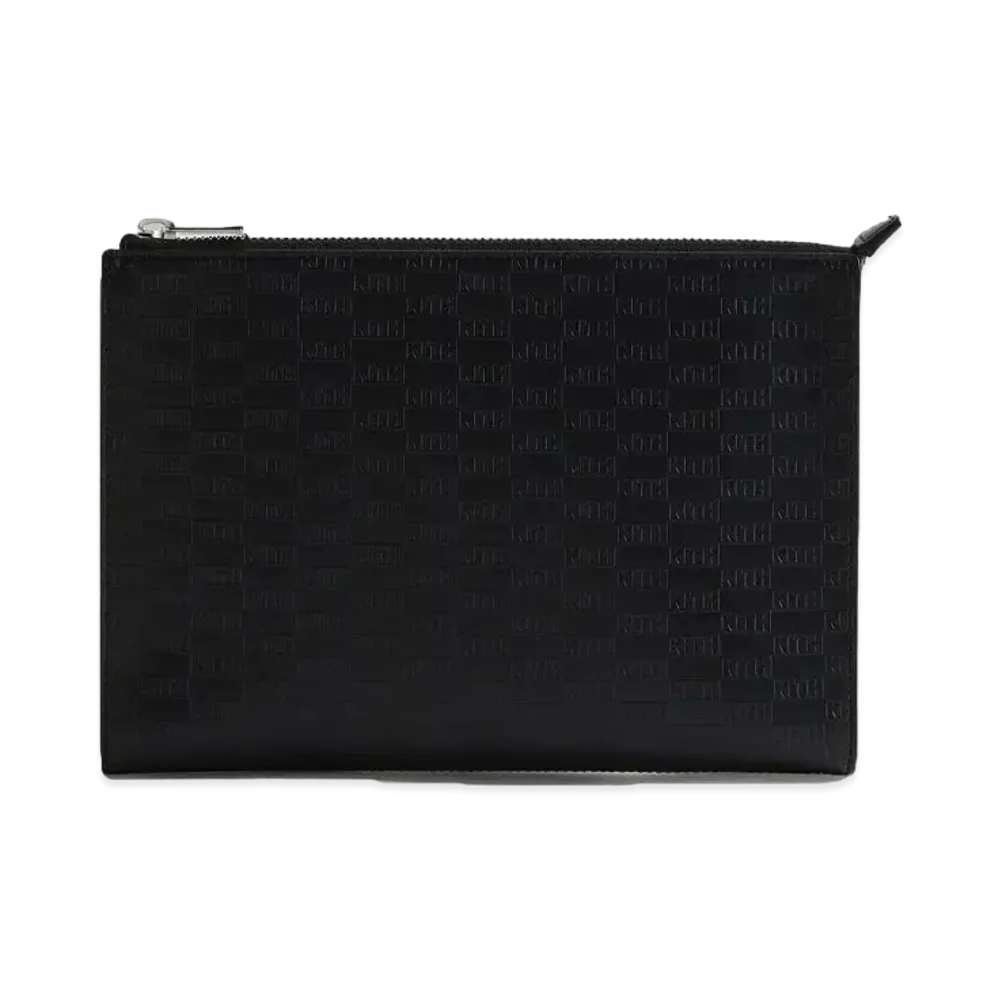 Kith Kithmas Monogram Zipper Pouch "Black"