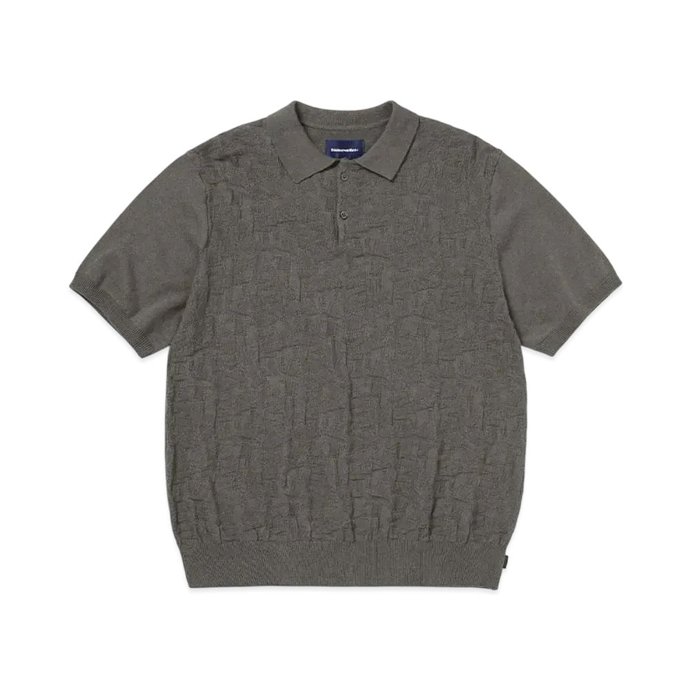 thisisneverthat Stacked TNT S/S Knit Polo "Grey"