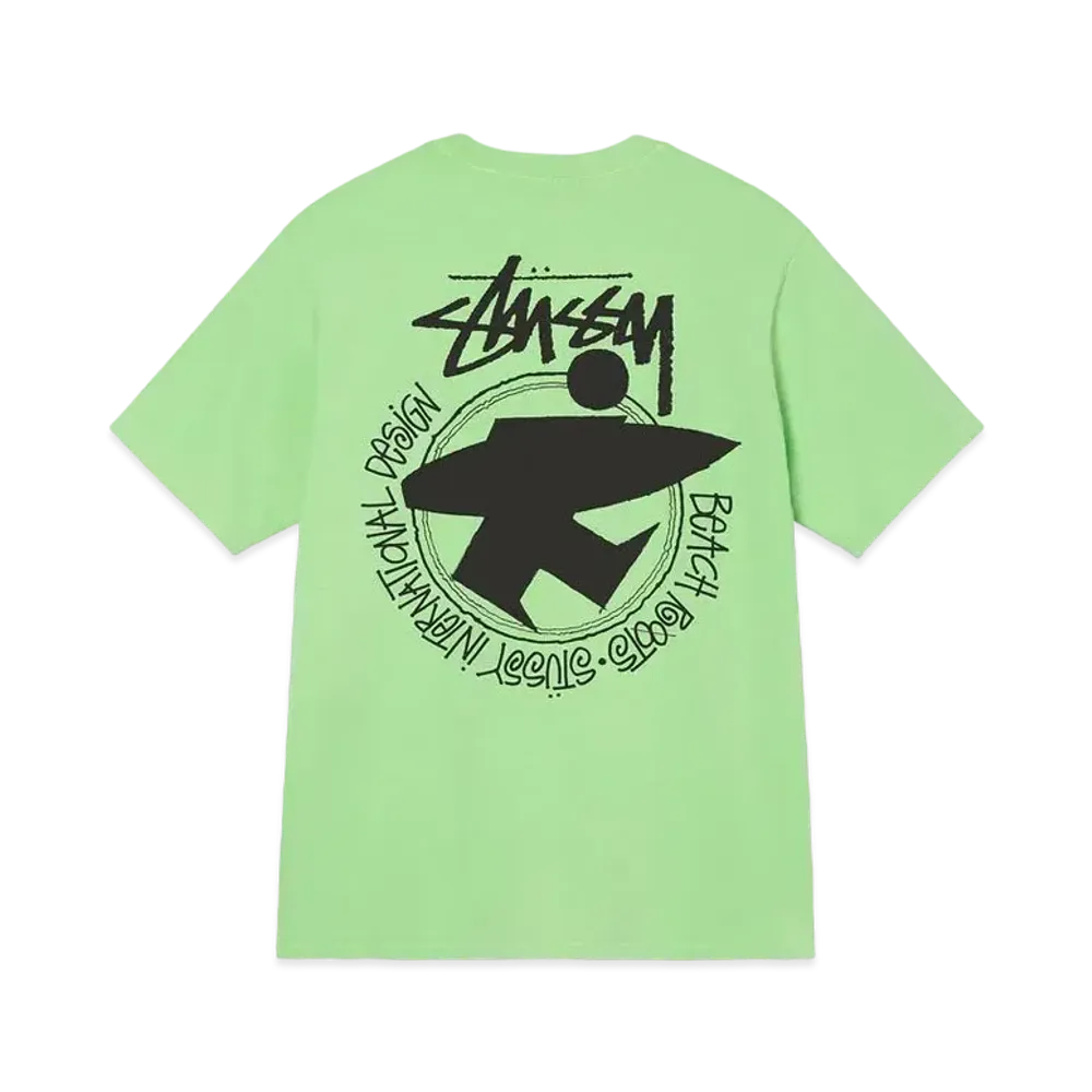Stussy BEACH ROOTS PIGMENT DYED TEE "Green"