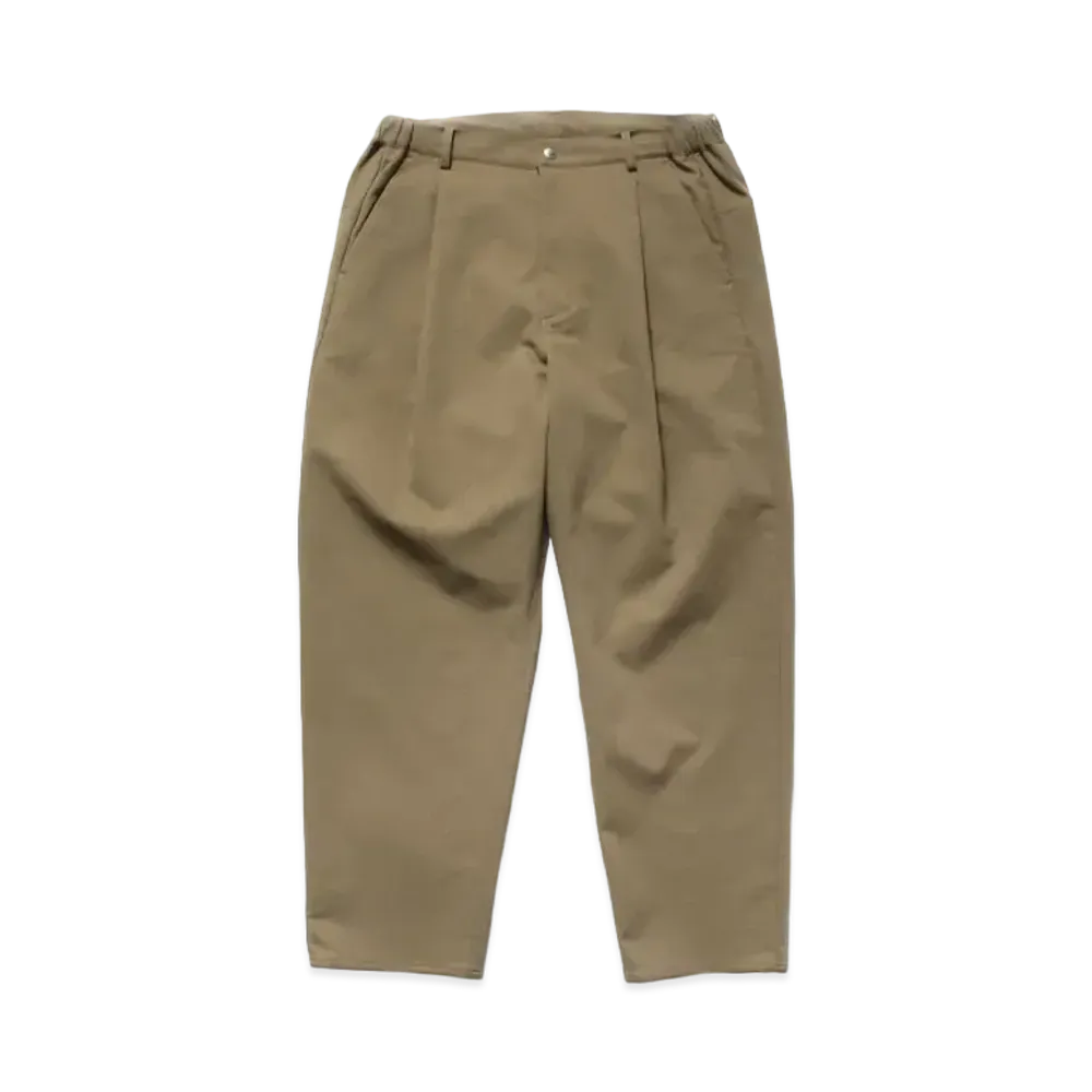 FIRST DOWN TEIJIN SOLOTEX STRETCH ONE TUCK TAPERED PANTS "Coyote"