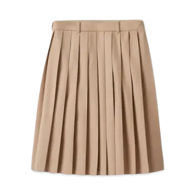 MIU MIU Women's Velour Skirt "Sand Beige"