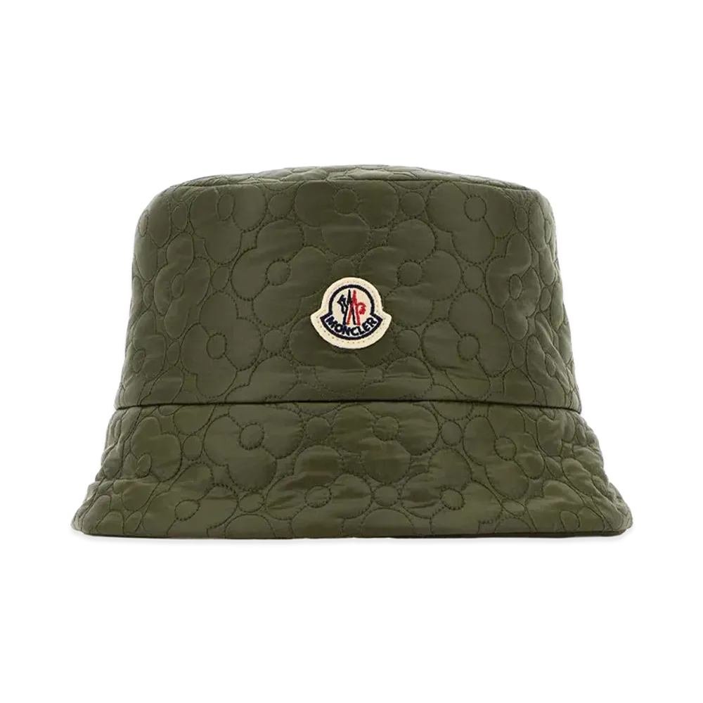 MONCLER Women's Nylon Reversible Bucket Hat "Olive Green"