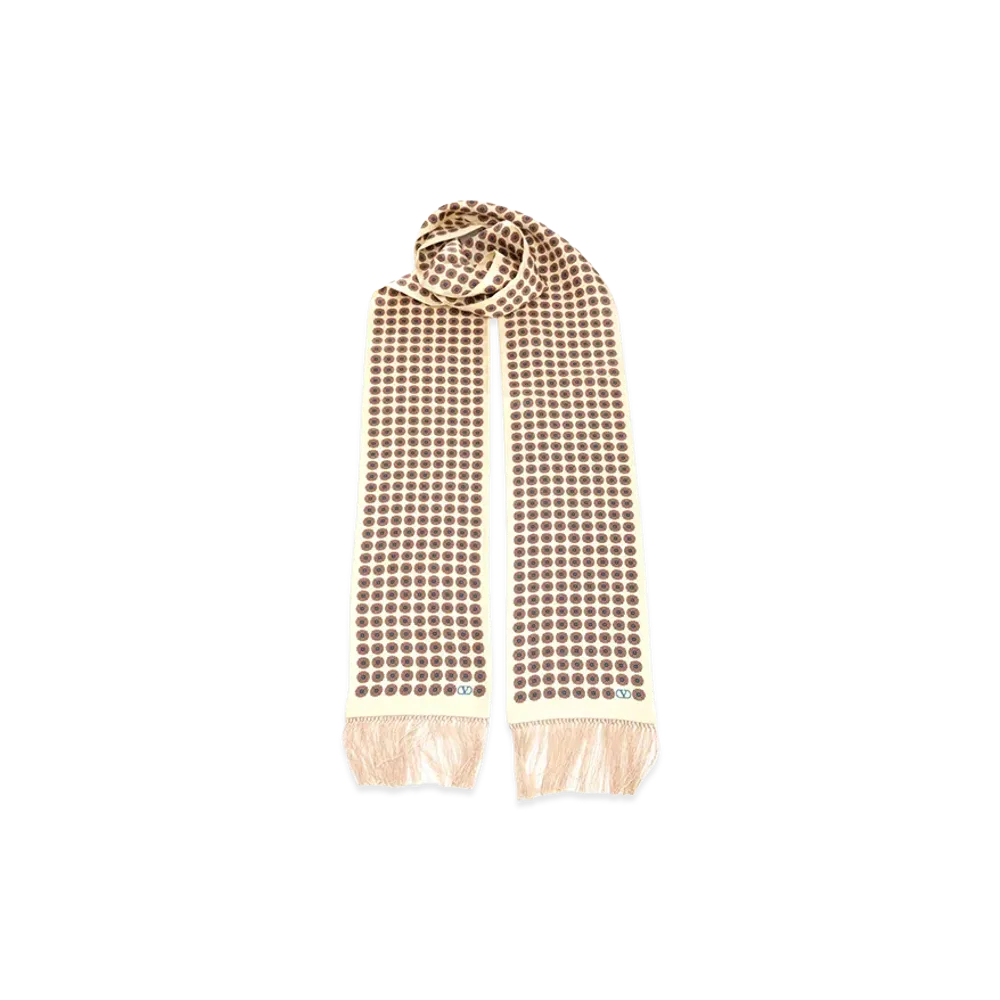 Valentino Silk Bandeau Scarf "Beige"