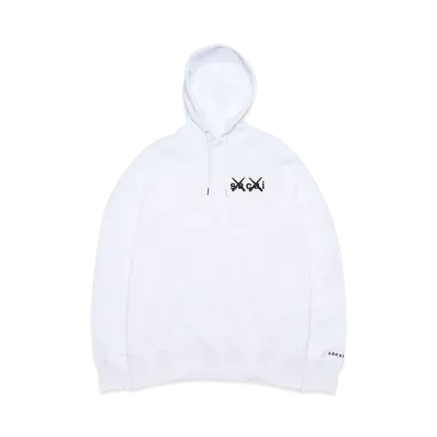 sacai KAWS Embroidery Hoodie "White"