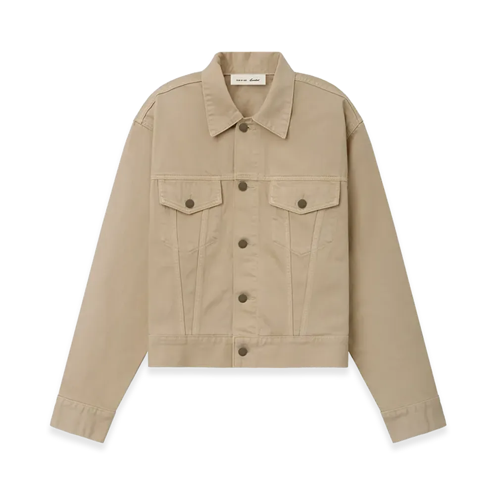 FEAR OF GOD ESSENTIALS Classic Denim Jacket "Overdyed Dune"