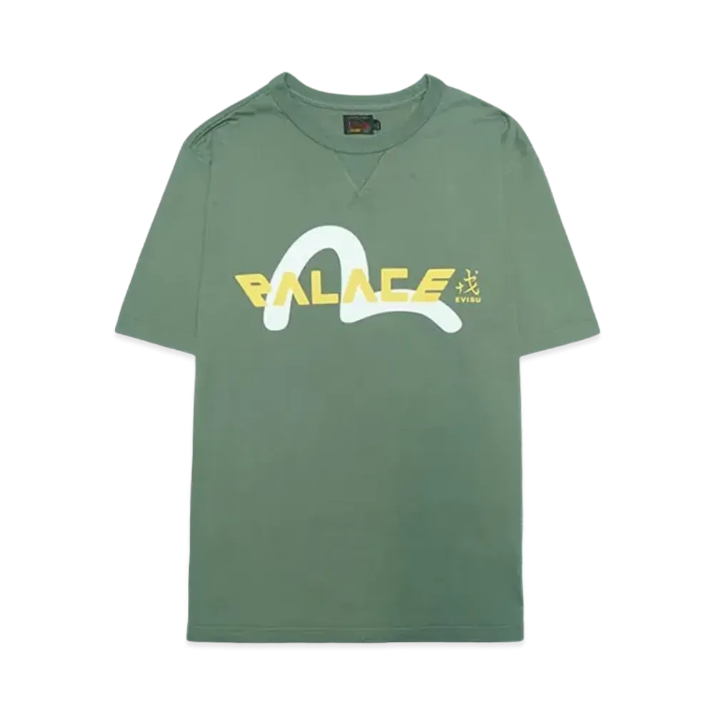 パレス エヴィス Tシャツ "オリーブ"