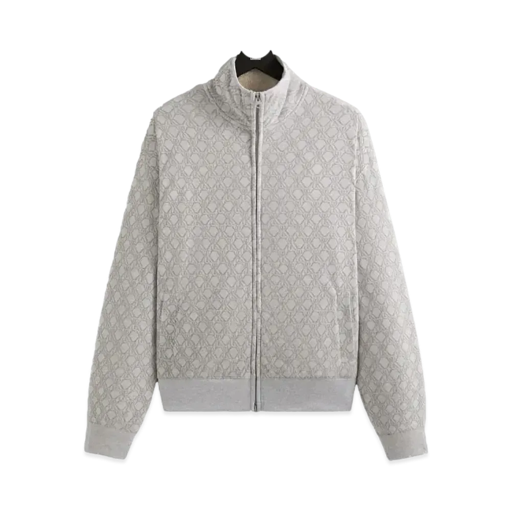 Kith Bonded Fleece Wyona Full Zip "Light Heather Grey"