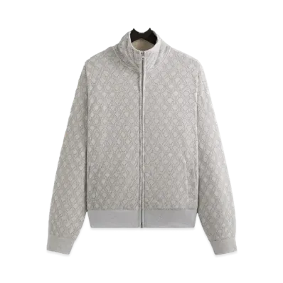 Kith Bonded Fleece Wyona Full Zip "Light Heather Grey"