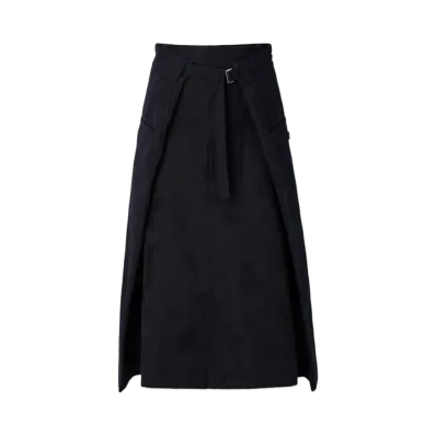 ANREALAGE Wrap AZ Chino Skirt "Navy"