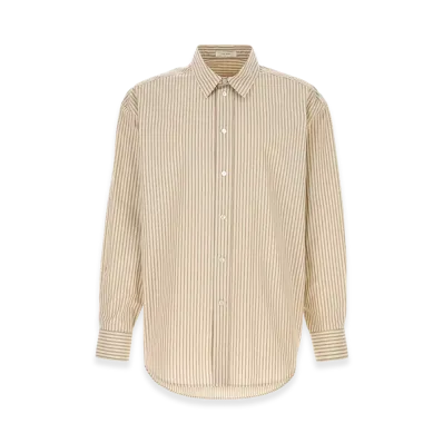 The Row Embroidered Poplin Granada Shirt "Stripped"