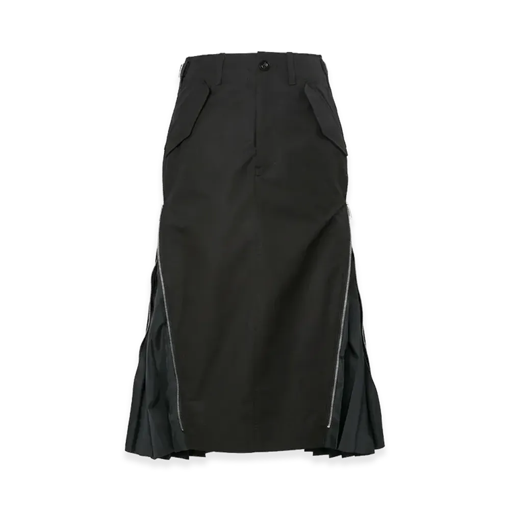 sacai Women's Cotton Weather Skirt "Black"