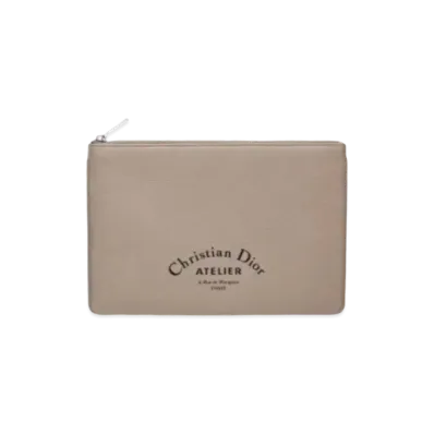Dior Grain Calfskin Flat Wallet "Toop"