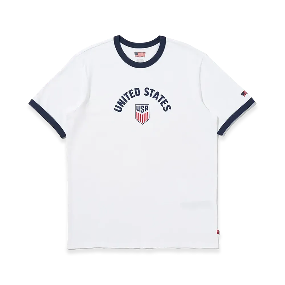 Levi's Football Collection USA Ringer T-Shirt "White"