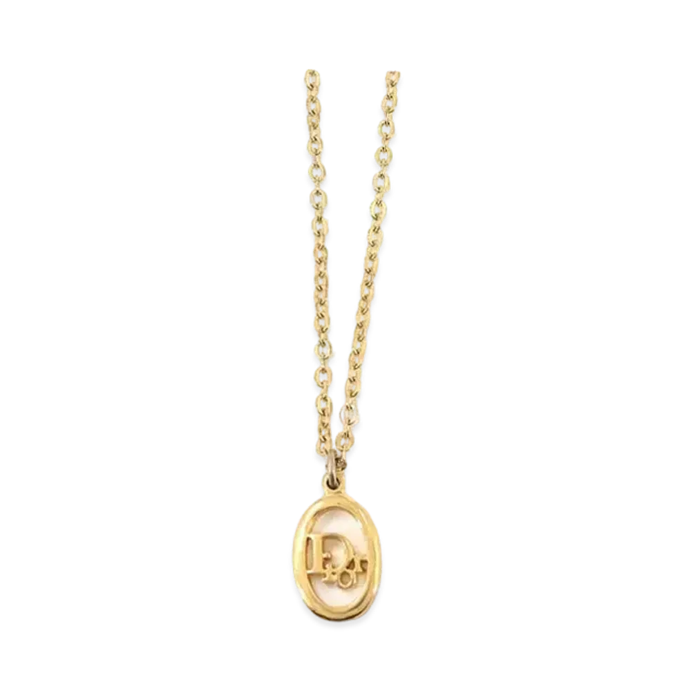 Dior Logo Necklace "Gold"