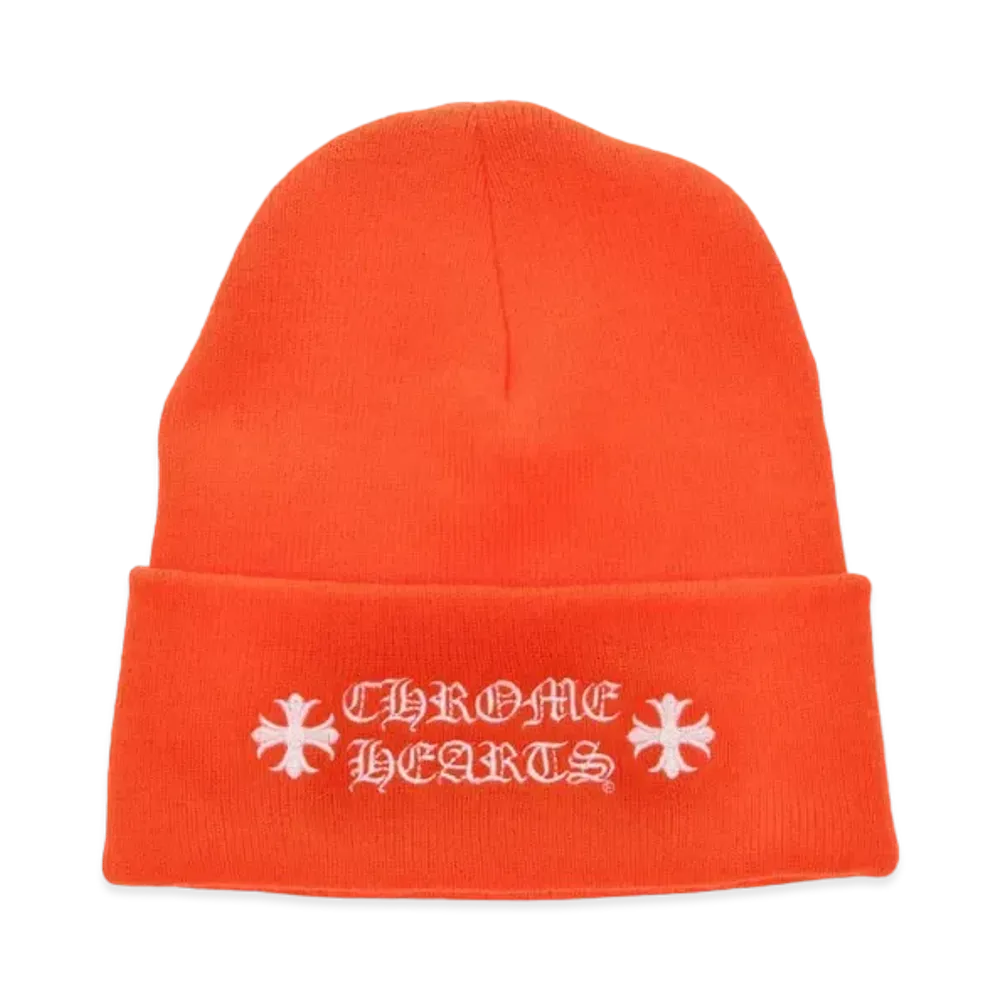 Chrome Hearts Wool Watch Cap Logo Embroidery Beanie "Orange"