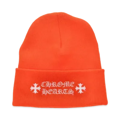 Chrome Hearts Wool Watch Cap Logo Embroidery Beanie "Orange"