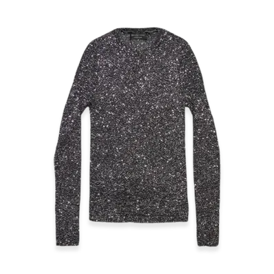 BALENCIAGA Women's Fitted Sweater "Black"