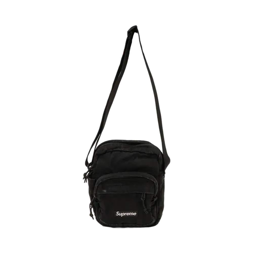 Supreme Denim Shoulder Bag "Black"