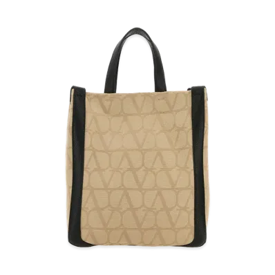 Valentino Toile Iconographe Shopping Bag "Beige/Printed"