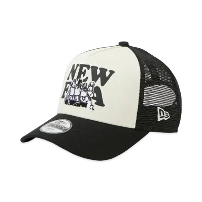 NEW ERA x Moomin Kids Youth Music 9Forty A-Frame Trucker "Chrome White/Black"