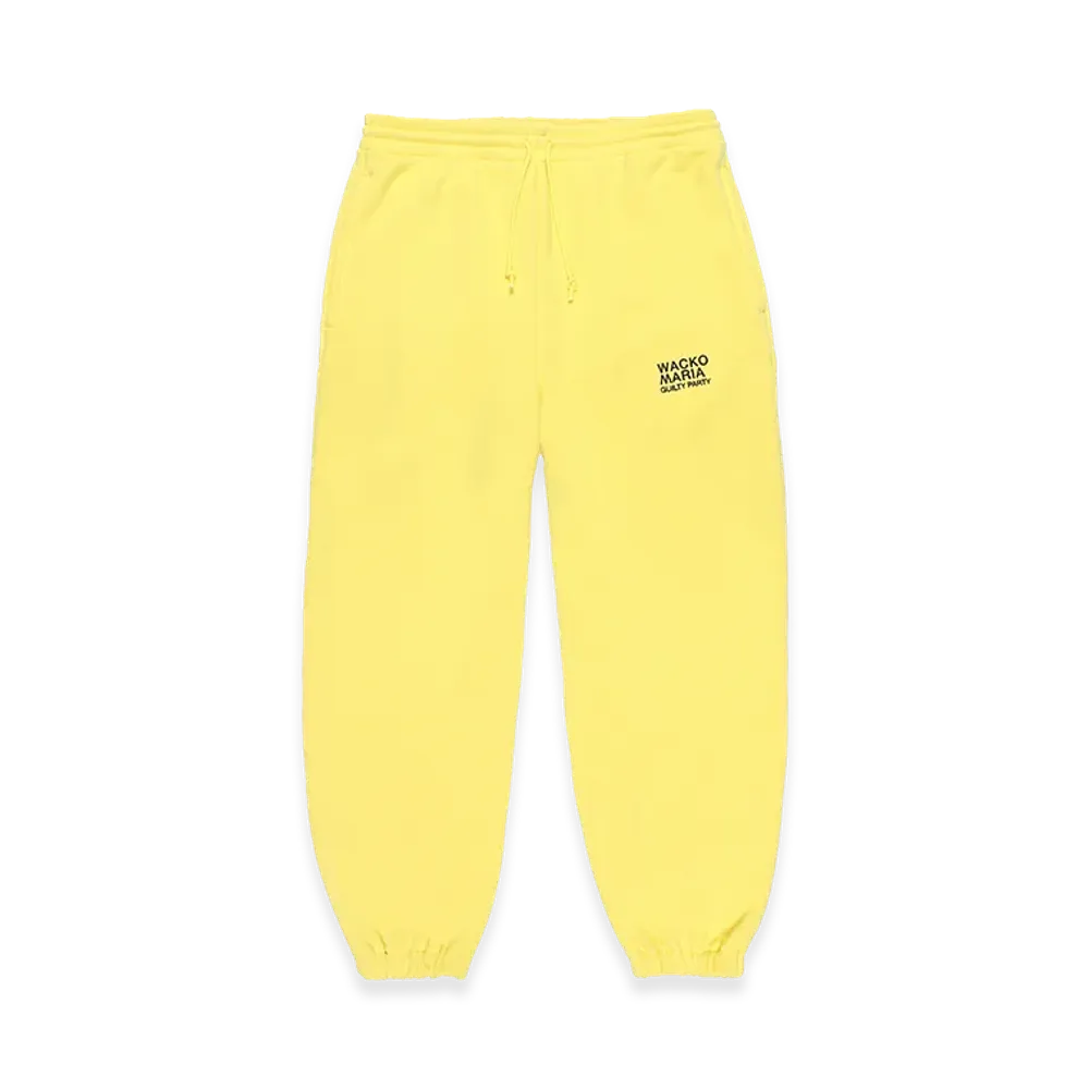 WACKO MARIA Middle Weight Sweat Pants "Yellow"