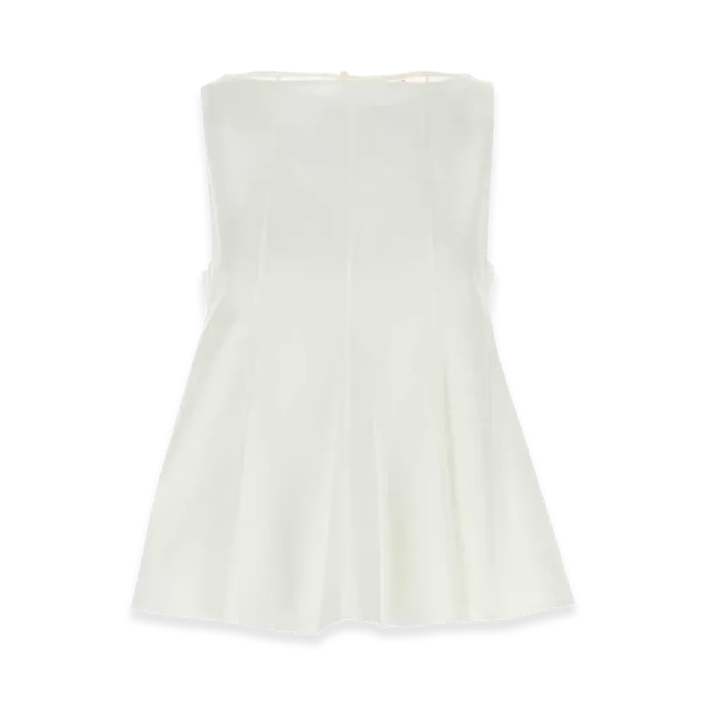 KHAITE Women's Poplin Marita Top "White"