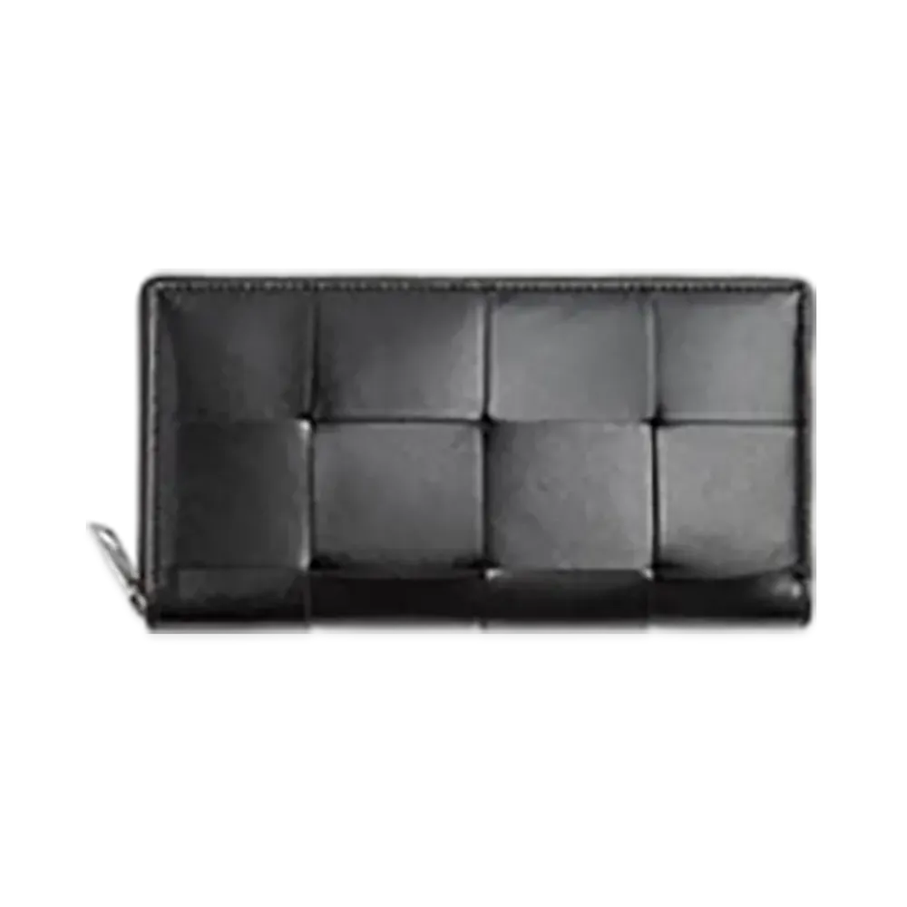 Bottega Veneta Cassette Zip Around Wallet "Black"