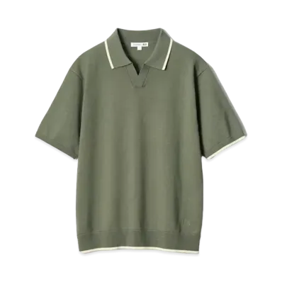 Uniqlo x JW Anderson 24SS Knit Polo Shirt "Olive"