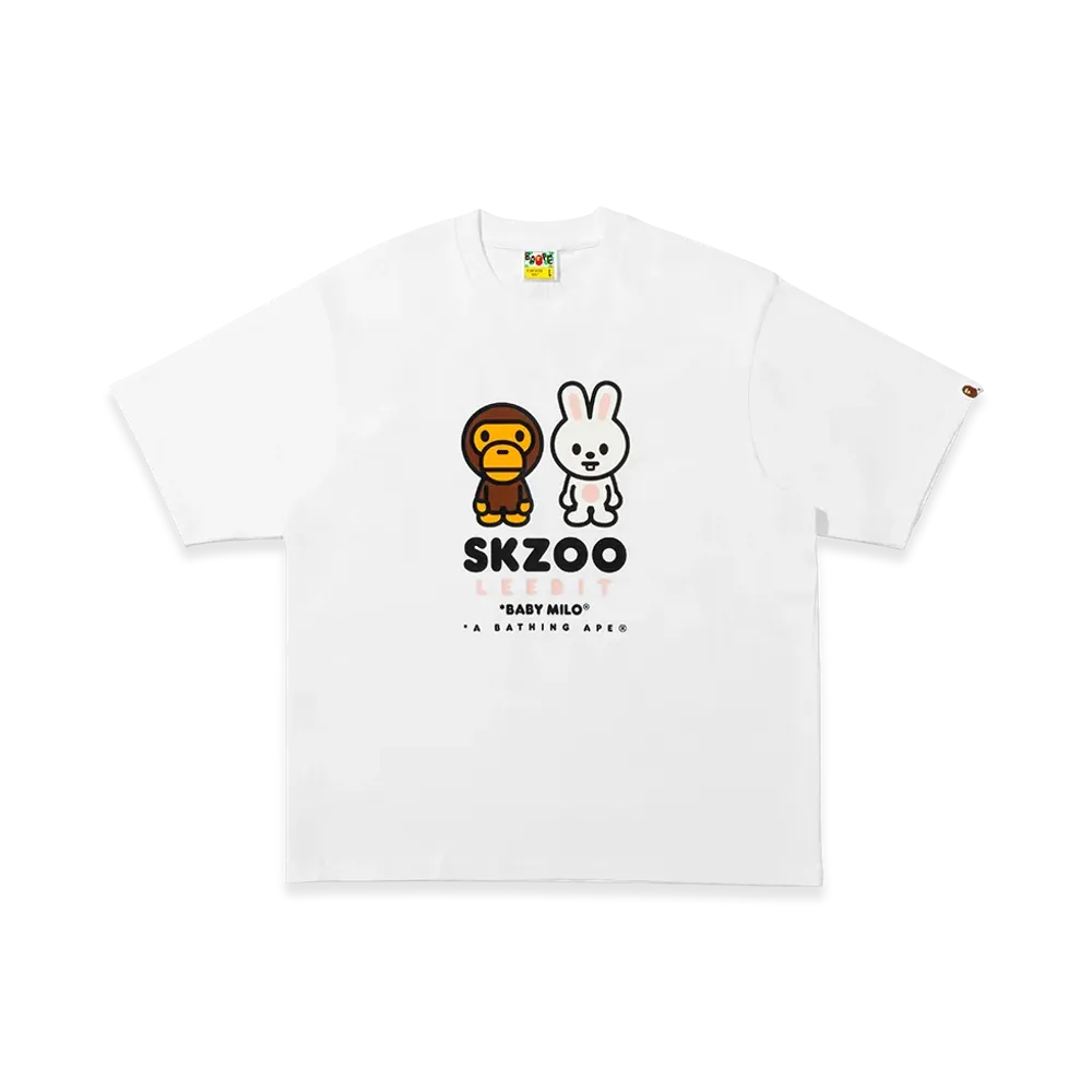 A BATHING APE x Stray Kids Baby Milo Tee Lee Know "White"